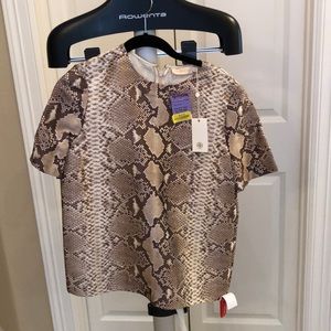 Tory Burch blouse snake skin